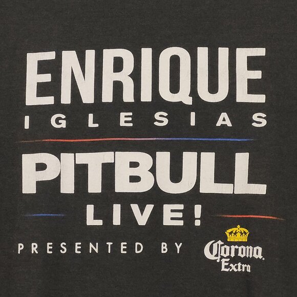 VERY RARE, ENRIQUE IGLESIAS & PITTBULL CONCERT CREW GIFT TEE SHIRT, XL!!! - Picture 3 of 4